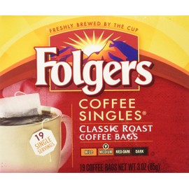 Folgers Coffee Singles (19 per box)