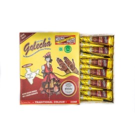 Golecha Henna Mehandi Temporary Tattoo - Maroon - 12 Cones II US Ship