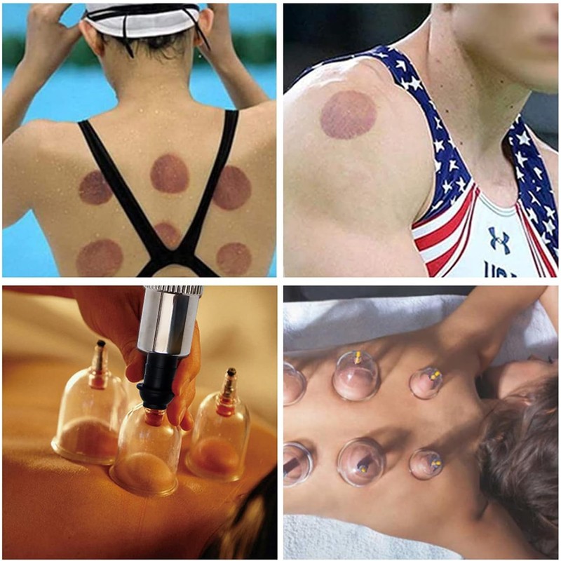 True Face 12pcs Cupping Therapy Set Vacuum Massage Cups Health
