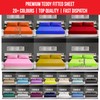 Fleece Fitted Bed Sheet Extra Deep 12” Inches (30cm) Teddy