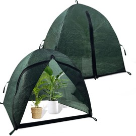 HFYZZ 2 Packs Plant Shade Tent, Garden Plant Shade Cloth Cover Tent UV Resisitant Sunblock Net for Indoor Outdoor Plants Protection Tent Against Direct Sunlight and Animals, 22x22x22 Inch