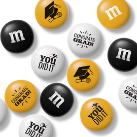 M&M’S WORLD Graduation Character Gift Box - Chocolate Gift Box with Graduation-Themed Icons Printed on Chocolate Candies