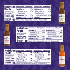 Watcharee's Thai Stir Fry & Dipping Sauce, Sweet Chili Ginger, Spicy Chili (Nam Jim Jaew), Basil & Garlic | Versatile Cooking, Vegan, Gluten-Free - Pack of 3