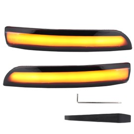 Pair Rear View Mirror Lamps Set LED Turning Signal Dynamic Light Fit for Ford Kuga / Escape / EcoSport 2013-2018