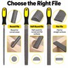 3-Piece Wood File Set – Carbon Steel Rasp Tools with