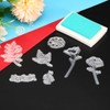 PATIKIL Transparent Silicone Stamps, 1 Pcs T1885 Flowers Clear Stamps