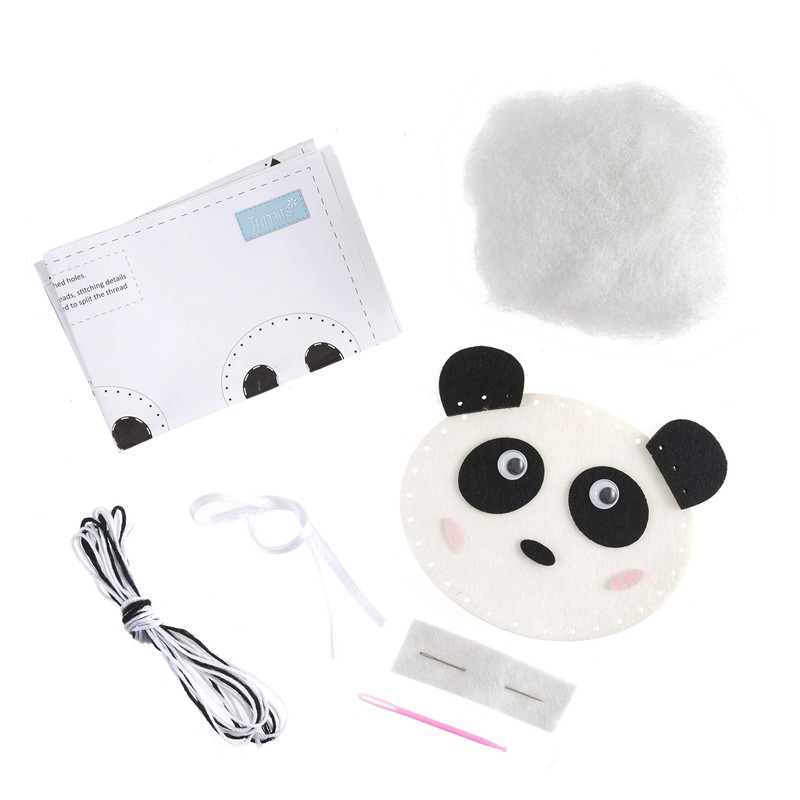 Trimits Felt Decoration Kits, 11 x 8cm, Panda