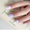 Mongsil Cloud Handmade Nail Tips☁️ - Round / 몽실 구름