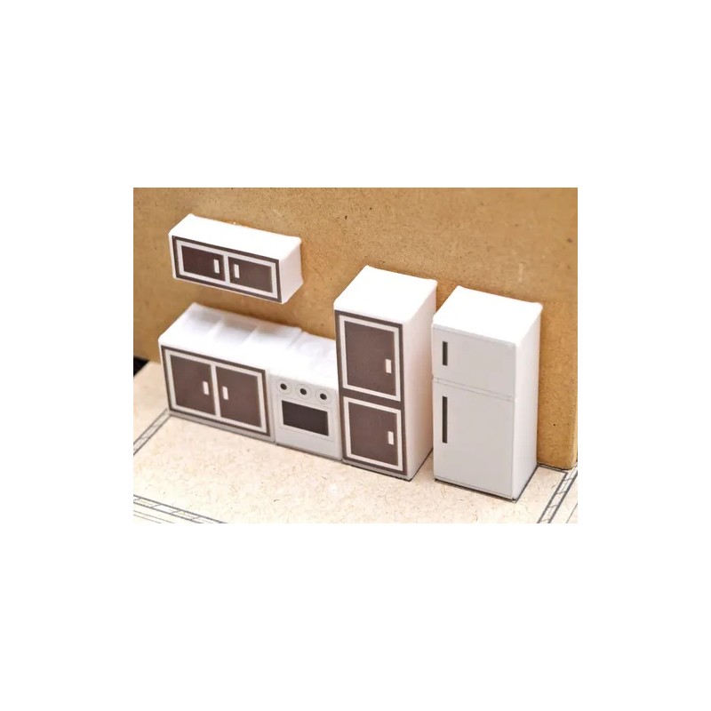 - Muebles Para Maquetas Set Casa Habitación Escala 150 -