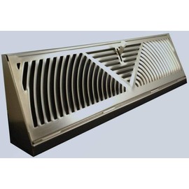 TruAire Satin Nickel Finish Baseboard - 2 Pack (15 inch)