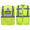 Ridercam Caution Young Horse Equestrian Zipped Yellow Hi Vis Safety