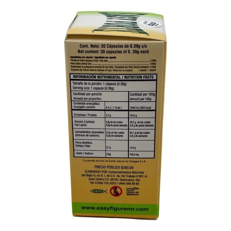 Easy Figure 5 Pack Forte Fibra De Origen Natural 30