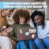 50 Pcs Coffee Stickers, Coffee Aesthetic Sticker Pack, Waterproof Vinyl