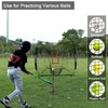 BaseGoal 7'×7' Baseball Softball Practice Net,Baseball Backstop,with Batting Tee,for Hitting
