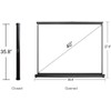 Cocar P1-SN40 40 inch Portable Projection Screen for Mini/Professional LED/LCD/DLP