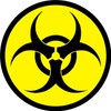 Sticker Biohazard I Round Diameter 10 cm I Warning of