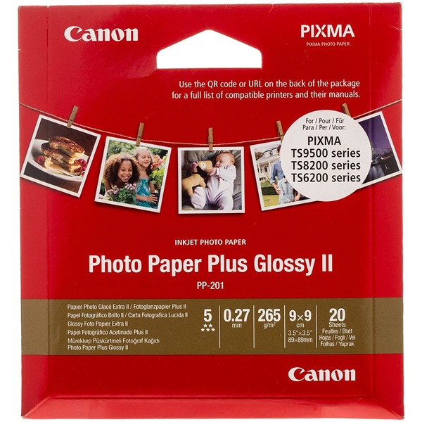 Canon PP201 Plus 2311B070 Photo Paper 9 x 9 cm