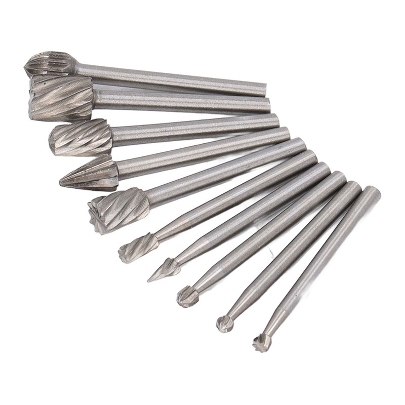 10 Pcs Rotary File Fast Chip Cutting Grinder Bit High