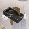 DeerValley Small Bathroom Sink, 15"x7" Mini Rectangle Wall Mount Vessel