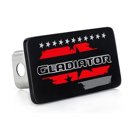 JEEP Gladiator Trailer Tow Hitch Cover - 2 INCH Receiver - Solid Brass UV Printed