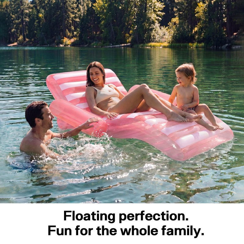 Arrowbash 1 Pack 71 in Giant Inflatable Pool Lounger Float,
