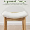Royal Windsor Vanity Stool with Saddle Cushion, 18 Inch Makeup