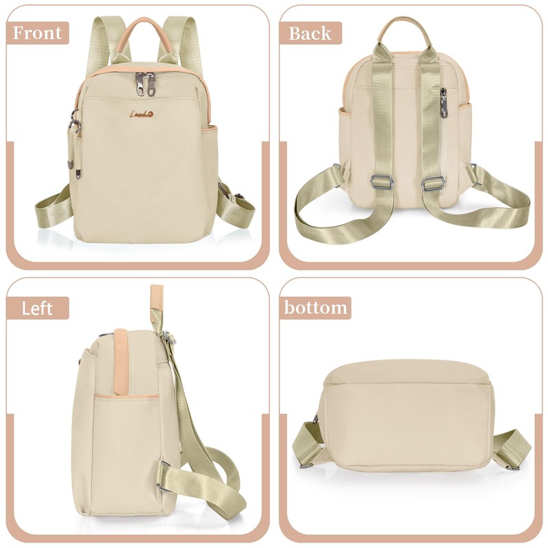 LASUK Mini Backpack, Small Lightweight Travel Backpack Purse, Waterproof Daily