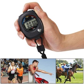 Digital Stopwatch Timer,2 PCS Digital Sport Stopwatch Timer Multifunctional Handheld Digital LCD Stopwatch Timer for Sports/Running/Racing/Swimming