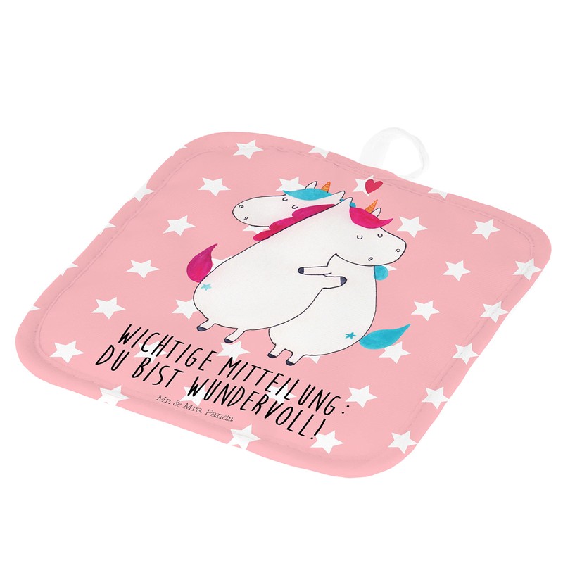 Mr. & Mrs. Panda Set of 2 Pot Holders Unicorn