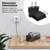 Fangehong 4 St1ck Stecker Adapter Konverter, Reisestecker auf EU, US