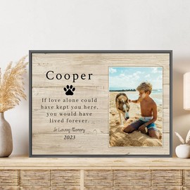 Dog Memorial Gifts: Loss of Dog Sympathy & Bereavement Gifts - 12 * 16 inch Pet Remembrance Footprint