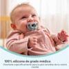 NUK Chupetes de ortodoncia cómodos 100% silicona, 0-6 meses, moda
