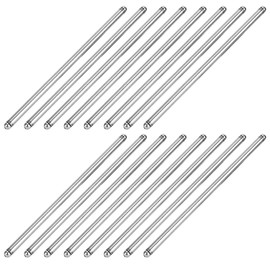 Acouto for SBC Push Rods, 16pcs Hardened Steel Pushrods Set 5/16in Diameter 7.8in Standard Length Fit for Chevy OEM Replacement Pushrod Set