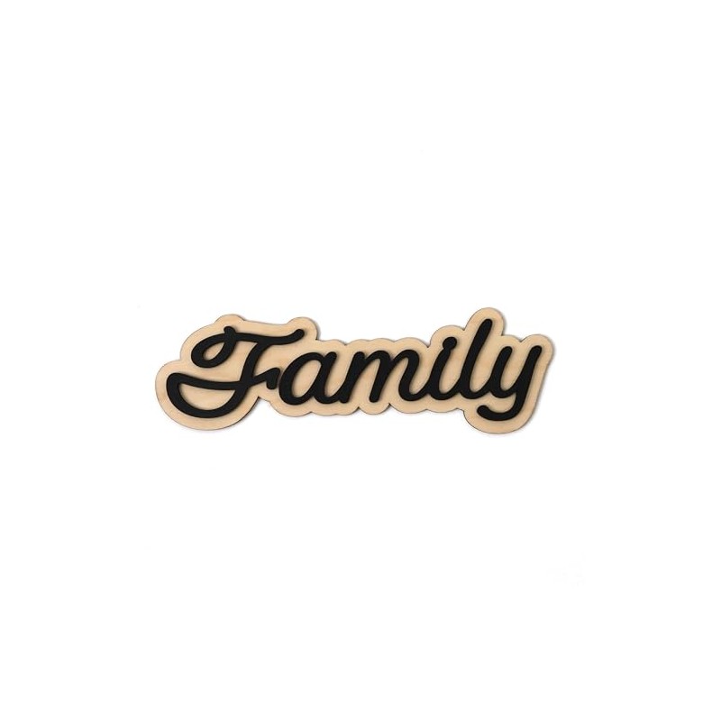 Decorative Word Wall Signs for Home, Inspirational Art Decor (Birch,
