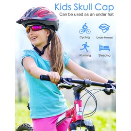 Becellen Pack of 3 Children's Sports Hat, Summer Ice Silk Cycling Hat, Unisex, Small Beanie, Breathable, Thin Football Hat, Summer Soft Baby Hat for 3-8 Years, Boys and Girls, black, Unit size