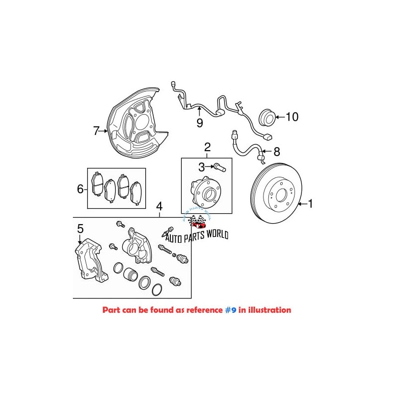 Lexus GENUINE LEXUS GS350 IS350 GS450h LEFT ABS SKID CONTROL