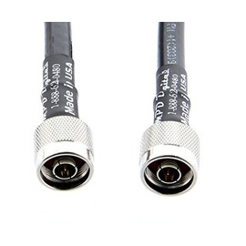 MPD Digital I LMR400 Ultraflex Times Microwave Coaxial Cable I Nmale to Nmale Connectors I Low Loss RF Coaxial Cable I CB, Ham Radio, Transmitters, Antenna I 20ft