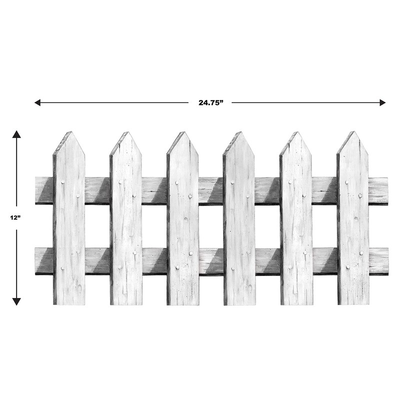 Picket Fence Cutouts Party Accessory (1 count) (3/Pkg)