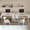 Lufeiya White Computer Desk with Drawers - 47 Inch PC