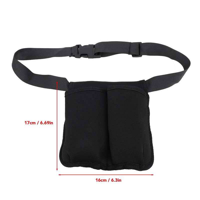 Adjustable Massage Oil Waist Bag for 2 Bottles, Storage of