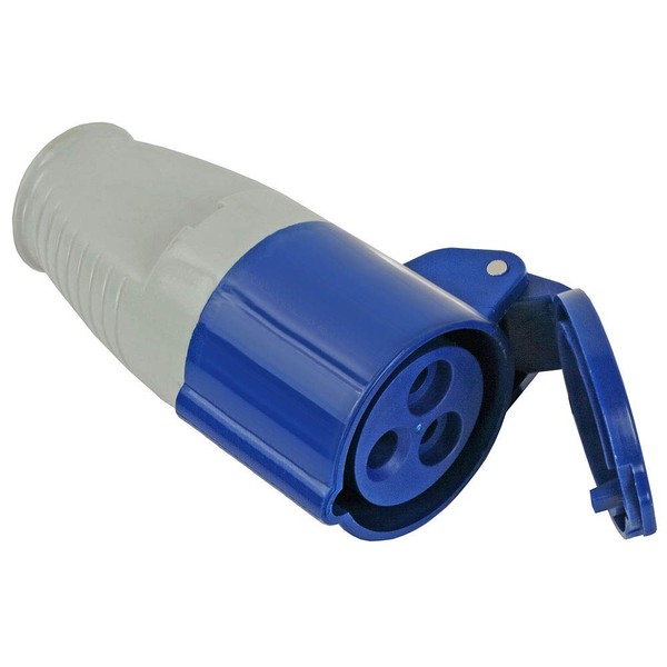 Faithfull FPPSOC16AMP 240V 16 Amp Replacement Blue Socket for use