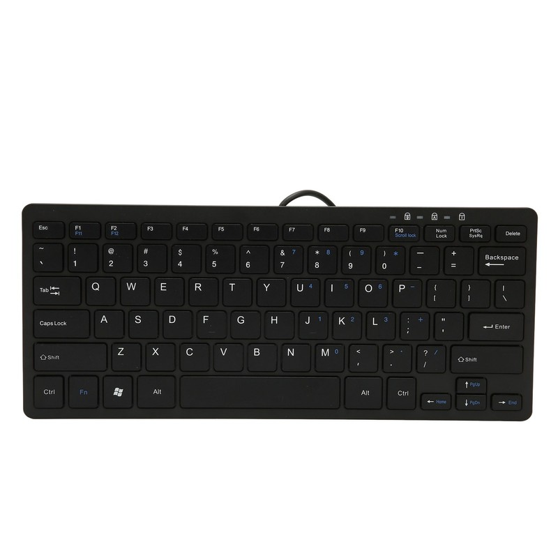 Mini Keyboard Mini Ultra Thin 78 Keys USB Wired Keyboard