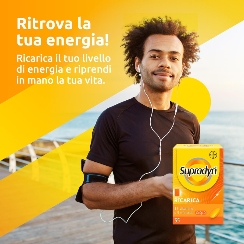 Supradyn Ricarica Multivitaminico Completo Vitamine e Minerali per Adulti, Integratore
