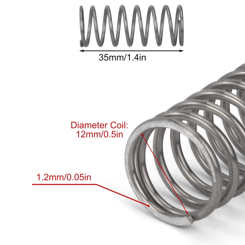 GUNGY Compression Spring Stainless Steel Spring Compression Springs 35 mm