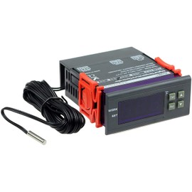 bayite AC 110V Fahrenheit Digital Temperature Controller 10A 1 Relay with NTC 10K Sensor Probe