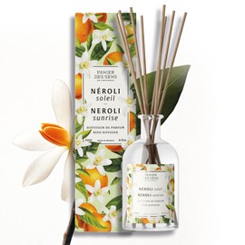 Panier des Sens - Neroli Reed Diffuser – Long Lasting Fragrance 5+ Months - Elegant Home Decor - 8.1 fl.oz Oil-Based Scent Diffuser - Made in France Home Fragrance - 90% Natural Ingredients