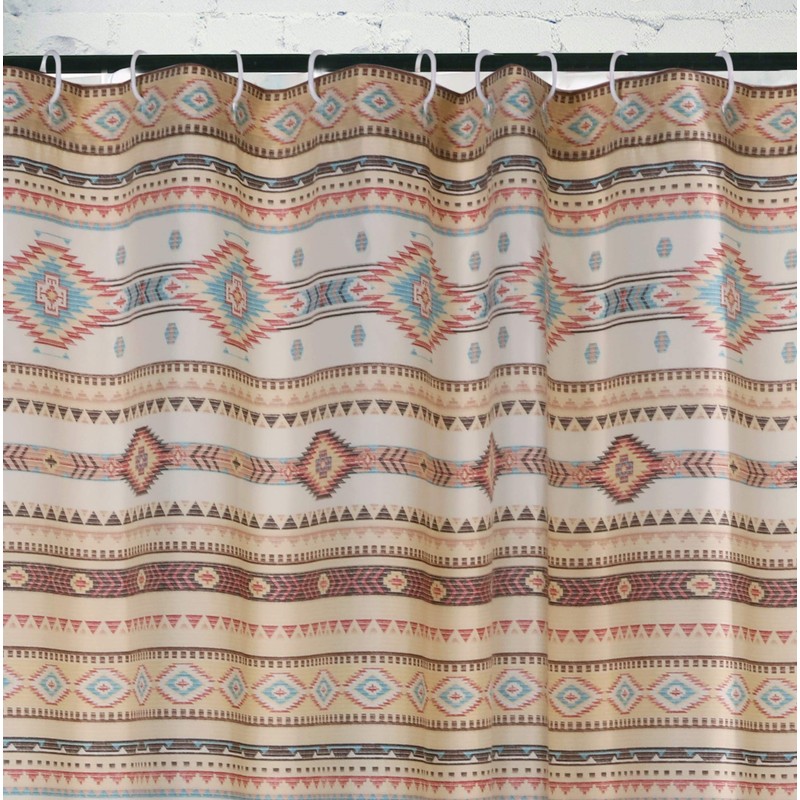 Barefoot Bungalow Phoenix Shower Curtain, 72x72-inch, Tan