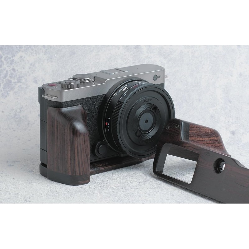 SHOTEN Camera Wood Grip S9-GP for Panasonic Lumix S9 (Ebony)