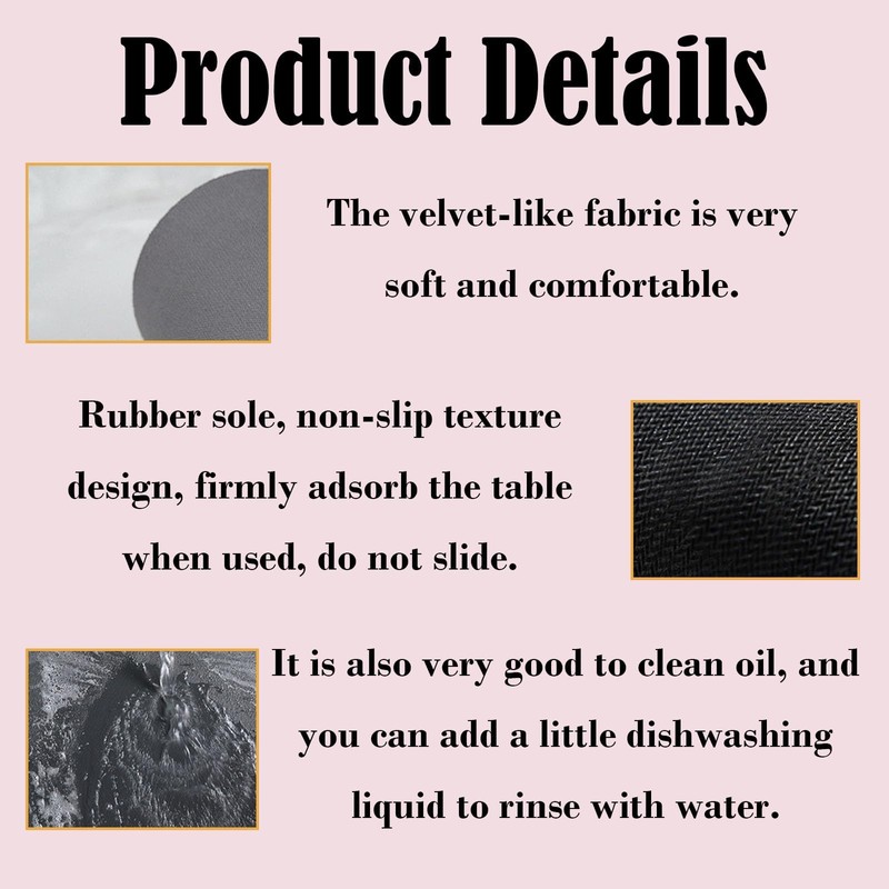 2PCS Draining Board Mats, Kitchen Super Absorbent Draining Mat, Folding
