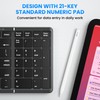 Folding Bluetooth Keyboard, Sync Up to 3 Devices with Numeric